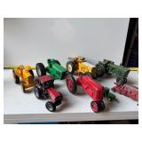 Vintage toy tractor lot