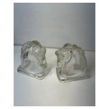 Art Deco style bookends produced by Federal Glass