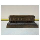 Banthrico die-cast metal coin bank Train car
