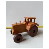 Wooden model tractor