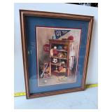 framed 'Go Team' print from Home Interiors