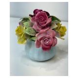 Staffordshire bone china floral figurine