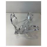 Princess House fine French crystal bird shaped dis