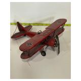 Metal airplane biplane