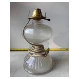 Oil lamp converted to light