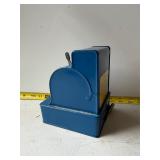 vintage blue Uncle Sam's 3 Coin Register Bank