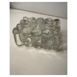 Heisey Crystolite clear glass cigarette box & lid