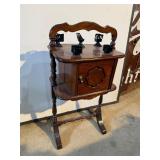 wooden smoking stand smoking table humidor cabinet