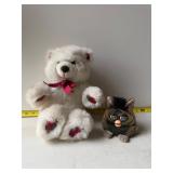 Plush furby and bear