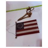 Flag and sconce holder
