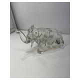 Indiana Glass elephant-shaped figural candy dish