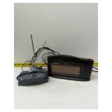 Alarm clock and radio antenna
