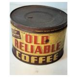 Old reliable coffee tin