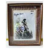 signed photograph of Clayton Moore