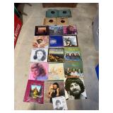 collection of vinyl records