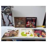 Five vintage vinyl records