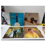four vintage vinyl records