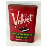 Velvet Pipe & Cigarette Tobacco tin