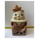vintage ceramic Humpty Dumpty cookie jar