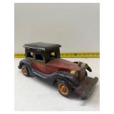 handcrafted wooden model car