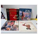 four vintage vinyl records