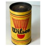 Wilson shuttlecock tin Sealed with bird
