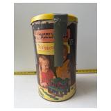 Playskool Lincoln Logs canister Full