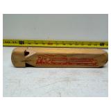 Vintage wooden toy train whistle