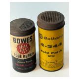 Tire repair containers