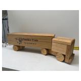 Panther Pride coin bank wooden semi toy