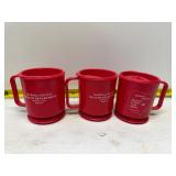 Red licking county plastic mugs