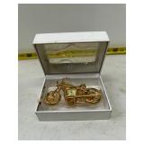 Timex collectible miniature motorcycle clock