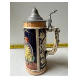vintage German ceramic beer stein