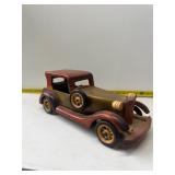 vintage handmade wooden model car