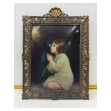 The Infant Samuel' in prayer Framed art