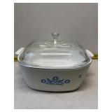 vintage Corning Ware casserole dish