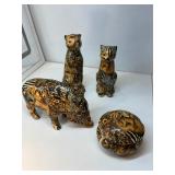 vintage La Vie safari animal figurines