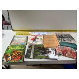 Vintage paper items and glasses cases