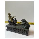 Hubley 'Man, Frog and Goat' mechanical coin bank
