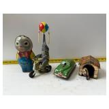 Vintage collectible tin toys