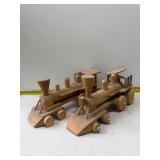 natural wood locomotive toys