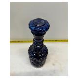 vintage Jim Beam cobalt blue glass decanter