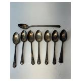 Group of silverplate spoons