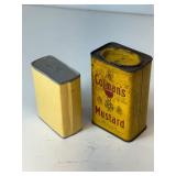 Colemans mustard & Roundup Grocery Co. spice tin