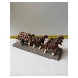 Anheuser-Busch brand horse-drawn beer carriage