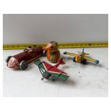 Vintage collectible tin toys