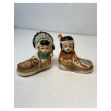 Native American ceramic salt & pepper shakers