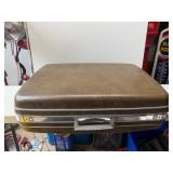 vintage Samsonite hard-shell suitcase