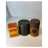 Vintage tins containers group