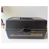 vintage Fenwick Woodstream fishing tackle box